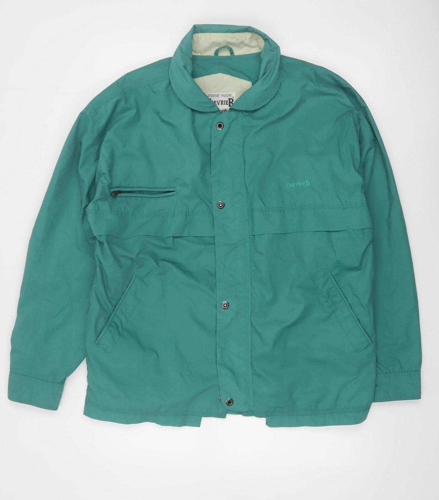 Chevrier Men's Green Mid-Length Casual Jacket Size M Classic Outdoor Style