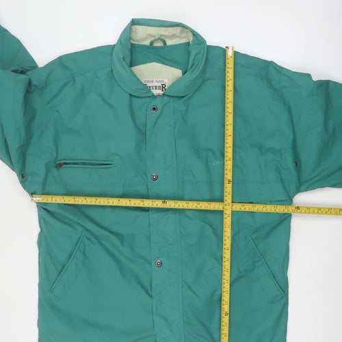 Chevrier Men's Green Mid-Length Casual Jacket Size M Classic Outdoor Style