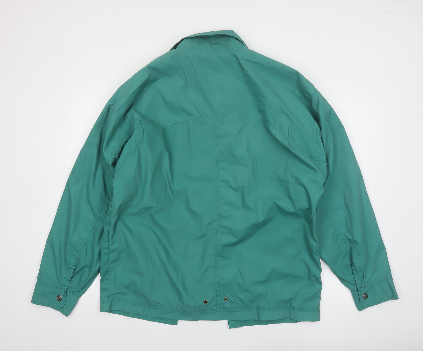 Chevrier Men's Green Mid-Length Casual Jacket Size M Classic Outdoor Style