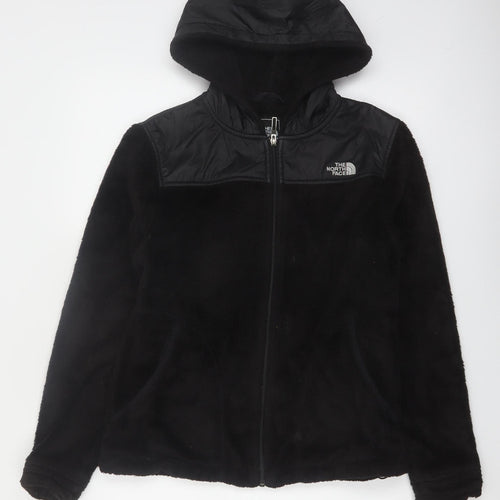 The North Face Women's Black Full Zip Hooded Fleece Jacket M