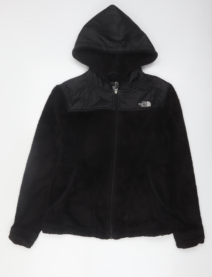 The North Face Women's Black Full Zip Hooded Fleece Jacket M