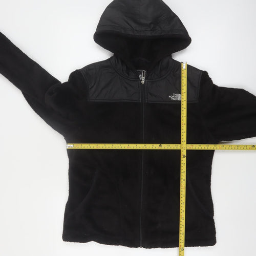 The North Face Women's Black Full Zip Hooded Fleece Jacket M