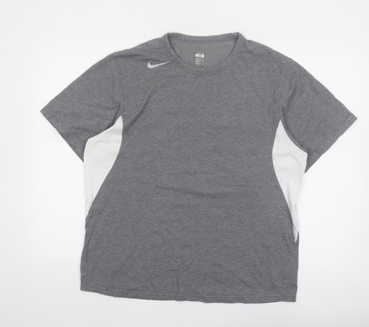 Nike Men's Grey XL FIT Dry Short Sleeve Sports T-Shirt
