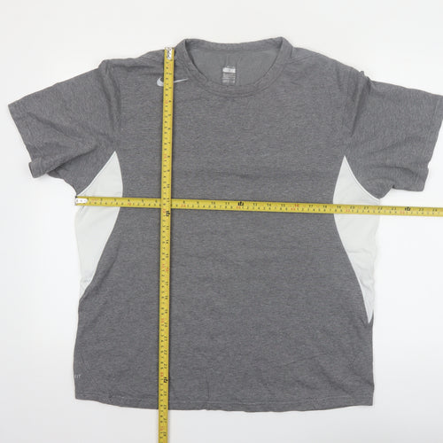 Nike Men's Grey XL FIT Dry Short Sleeve Sports T-Shirt