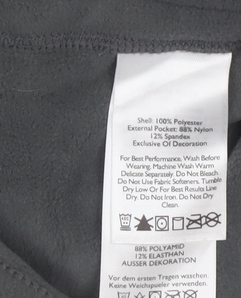 Eddie Bauer Men's Grey Fleece Full Zip Jacket Size L Outdoor Lightweight
