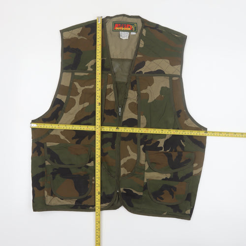Avid Outdoor Men's Multicoloured Camouflage Cotton Waistcoat XL