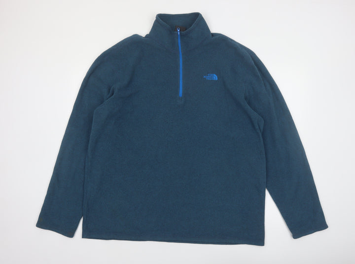 The North Face Men's Blue XL 1/4 Zip Fleece Pullover Sweatshirt