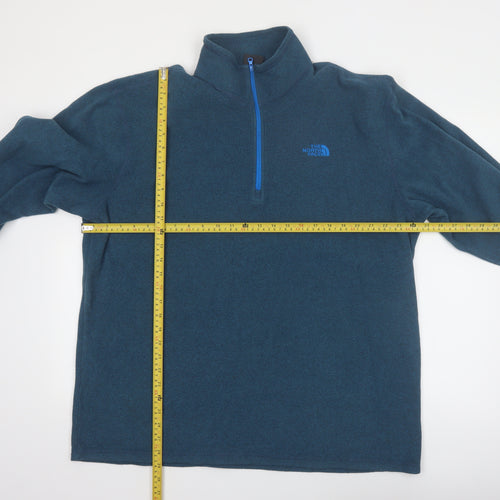 The North Face Men's Blue XL 1/4 Zip Fleece Pullover Sweatshirt