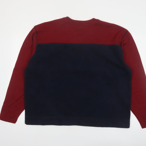 Route 66 Men's Multicoloured V-Neck Pullover Sweatshirt Size L