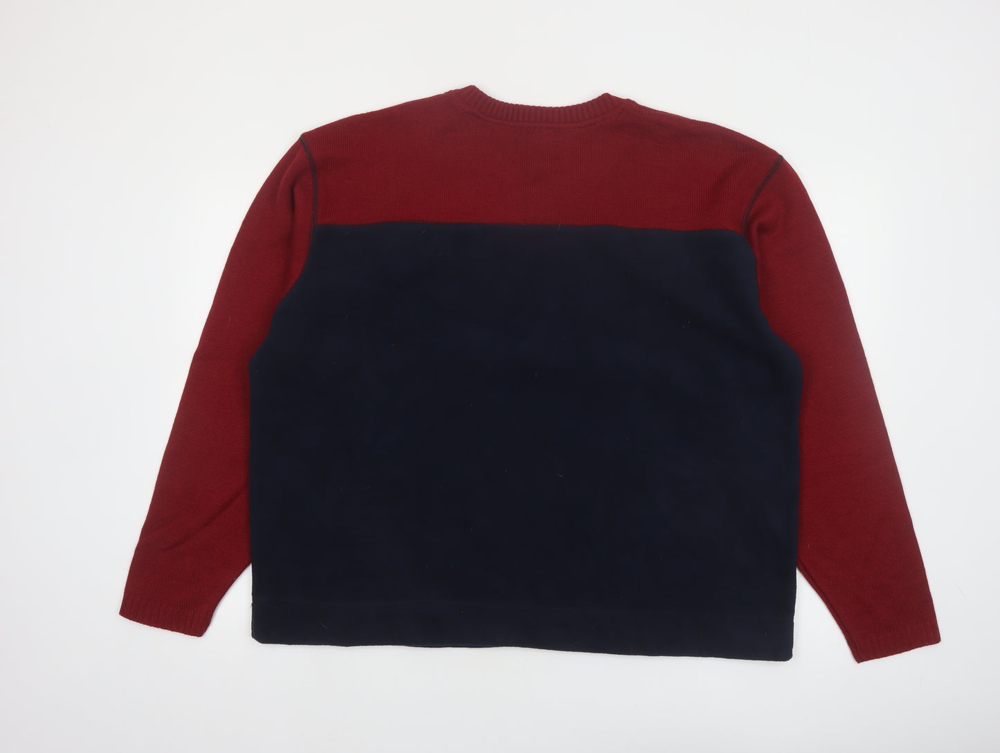 Route 66 Men's Multicoloured V-Neck Pullover Sweatshirt Size L