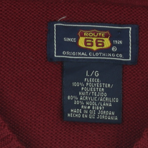 Route 66 Men's Multicoloured V-Neck Pullover Sweatshirt Size L