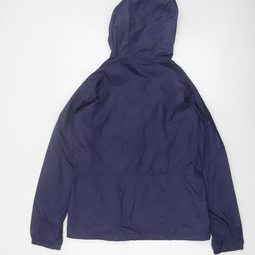 Columbia Women's Blue Waterproof Hooded Rain Jacket Size M