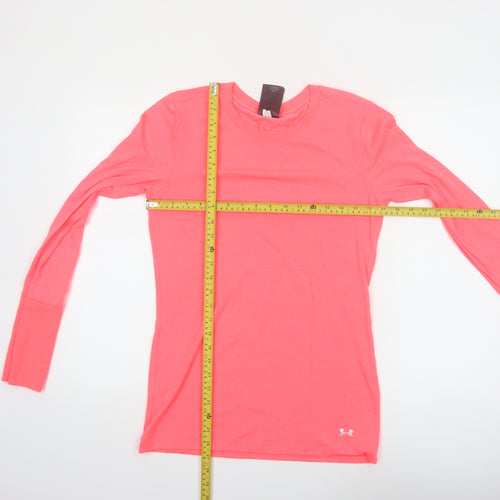 Under Armour Men's Pink Long Sleeve ColdGear Fitted Top Size M