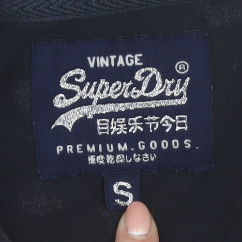 Superdry Women's Black Floral Cotton T-Shirt Size S