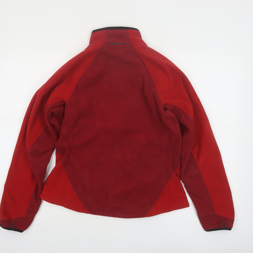 L.L.Bean Women's Red Fleece Jacket Size S Full Zip Outdoor Wear