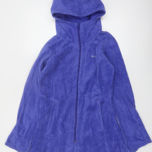 Columbia Women's Blue Fleece Full Zip Hoodie Jacket Size S