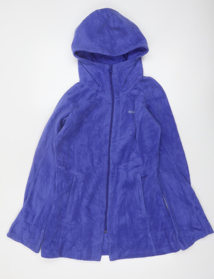 Columbia Women's Blue Fleece Full Zip Hoodie Jacket Size S