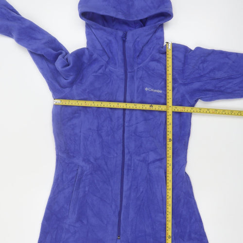 Columbia Women's Blue Fleece Full Zip Hoodie Jacket Size S