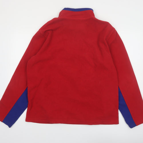 NHL Men’s Red & Blue 1/4 Zip Fleece Sweatshirt Large