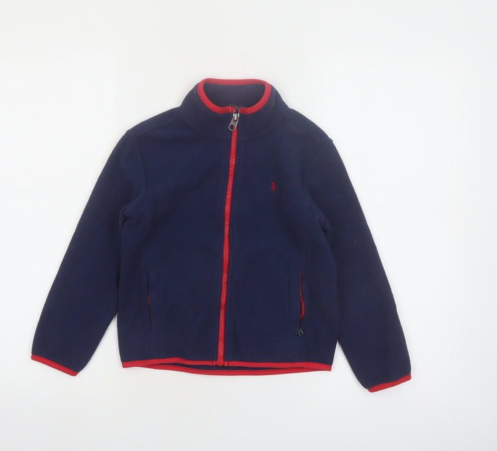 Ralph Lauren Boys Blue Fleece Full Zip Jacket Size 5-6 Years