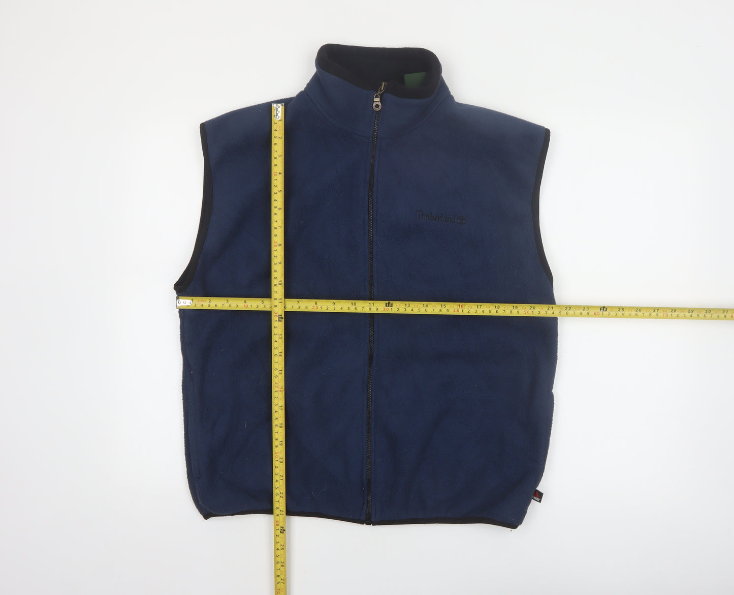 Timberland Mens Blue Fleece Waistcoat Bodywarmer M