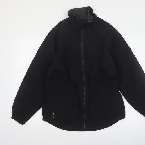 Columbia Women's Black Soft Shell Fleece Lined Jacket Size S