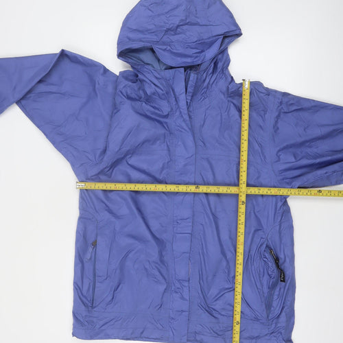 Cabela's Women's Blue Waterproof Hooded Rain Jacket Size M Regular