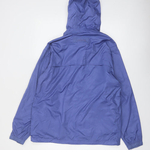 Cabela's Women's Blue Waterproof Hooded Rain Jacket Size M Regular