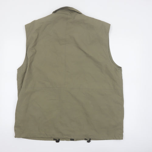 Outburst Men's Green XL Bodywarmer Waistcoat Outdoor Utility Vest