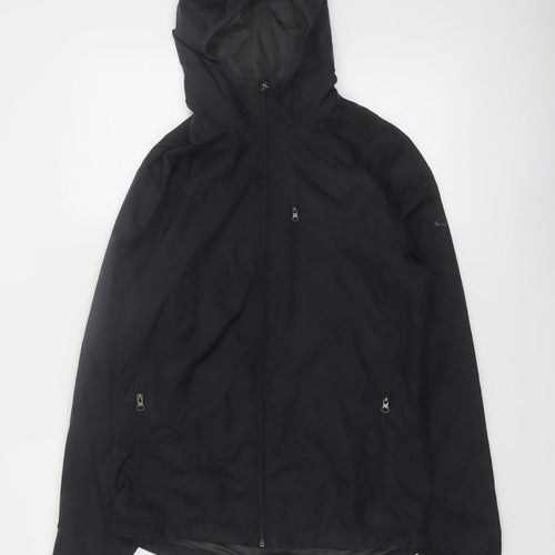Champion Women's Black Windbreaker Jacket Size S Lightweight Hooded