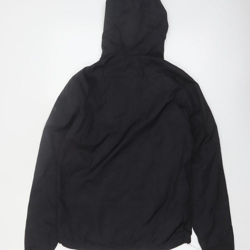 Champion Women's Black Windbreaker Jacket Size S Lightweight Hooded