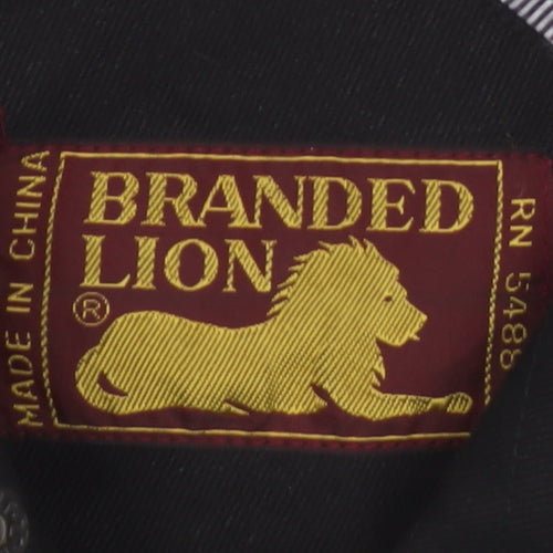 Branded Lion Mens Black M Ramie Cotton Bodywarmer Waistcoat