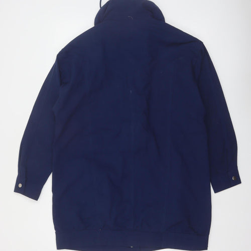Rugged Wear Womens Navy Mid-Length Hooded Jacket Size M