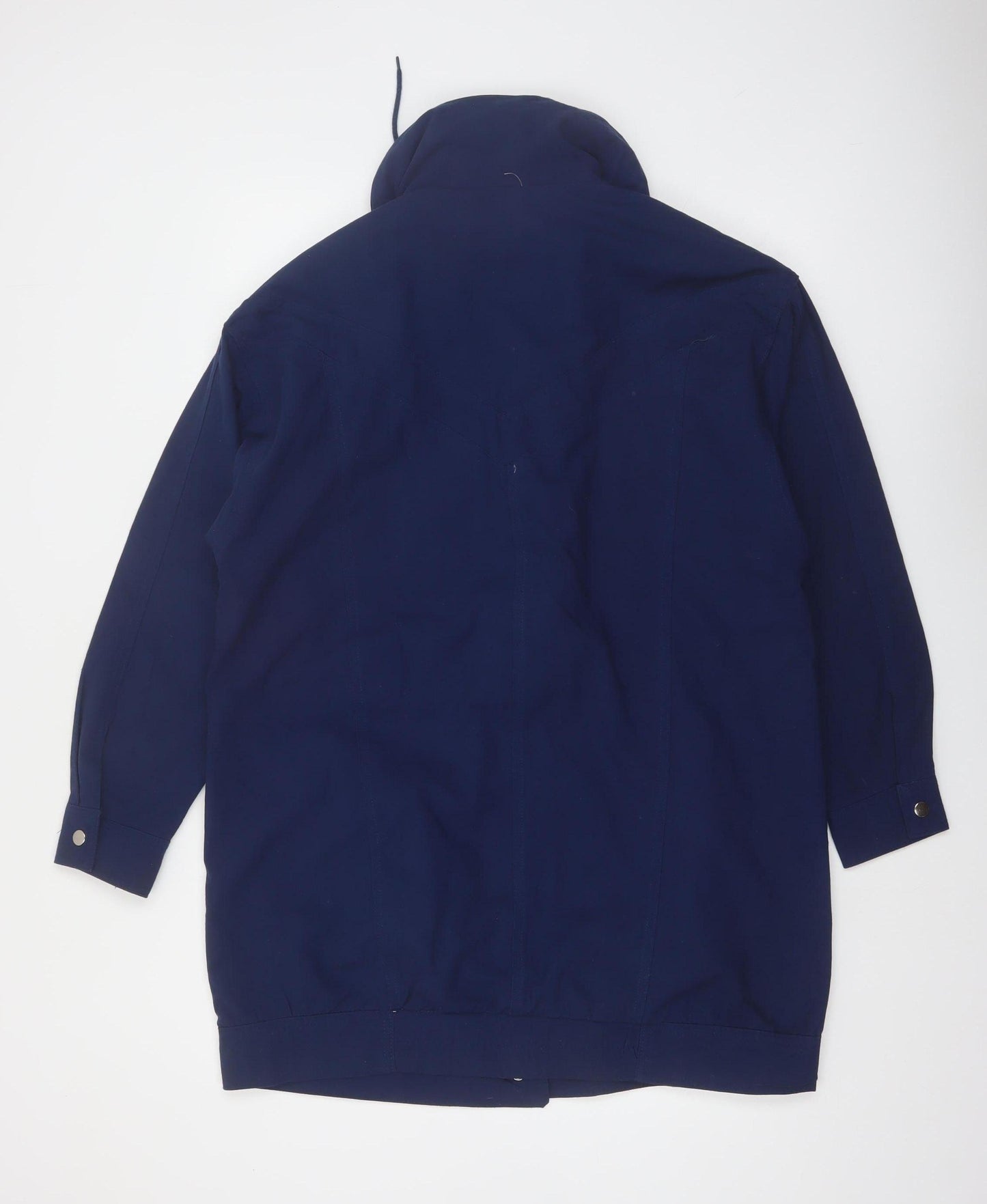 Rugged Wear Womens Navy Mid-Length Hooded Jacket Size M