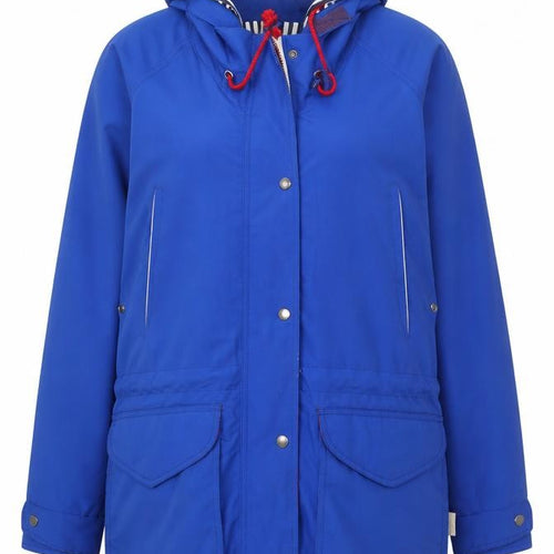 Izzi Spirit Women's Blue Hooded Parka Jacket L Vintage Outdoor Style