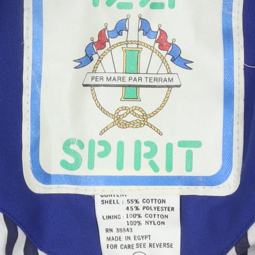 Izzi Spirit Women's Blue Hooded Parka Jacket L Vintage Outdoor Style