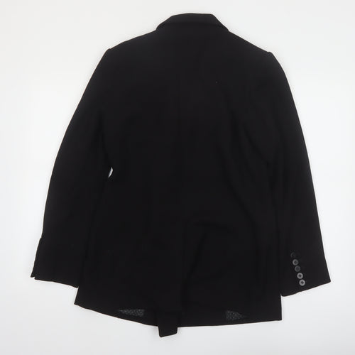 Mint Velvet Women's Black Double-Breasted Blazer Size 12