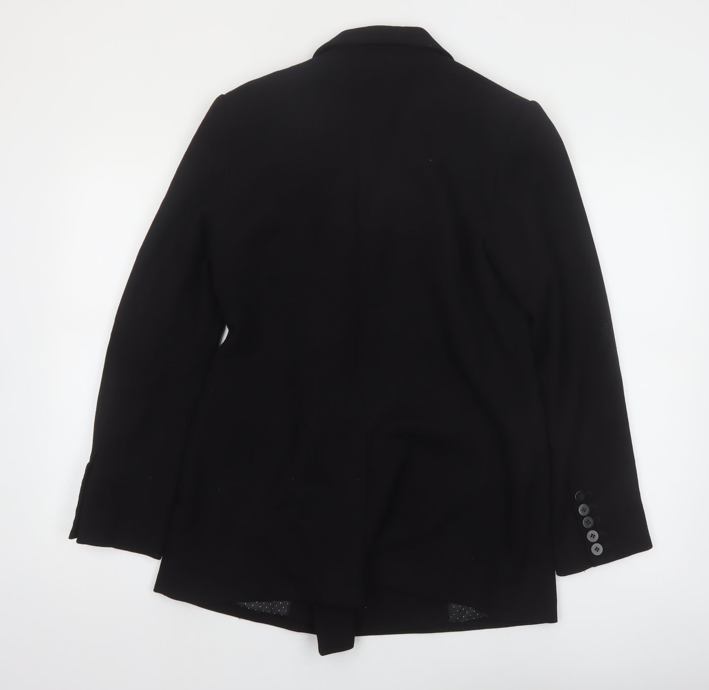 Mint Velvet Women's Black Double-Breasted Blazer Size 12