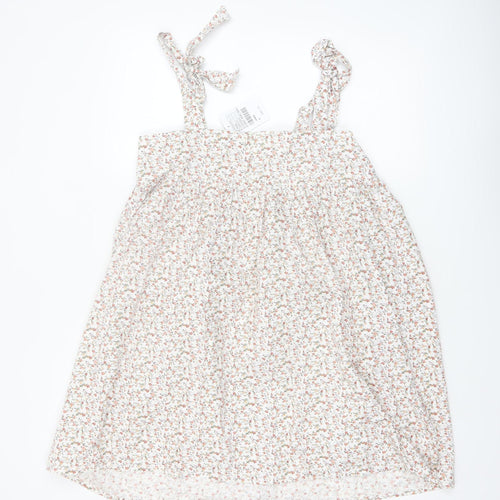 Urban Renewal Women's White Floral Cotton Slip Dress M