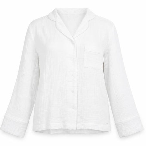 Marks and Spencer Autograph Women’s White Cotton Pyjama Shirt Size 6