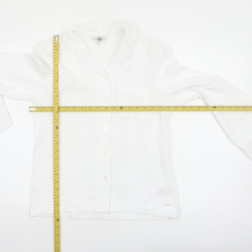 Marks and Spencer Autograph Women’s White Cotton Pyjama Shirt Size 6