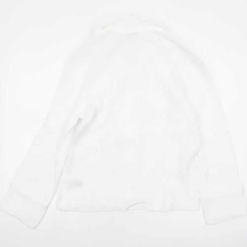 Marks and Spencer Autograph Women’s White Cotton Pyjama Shirt Size 6