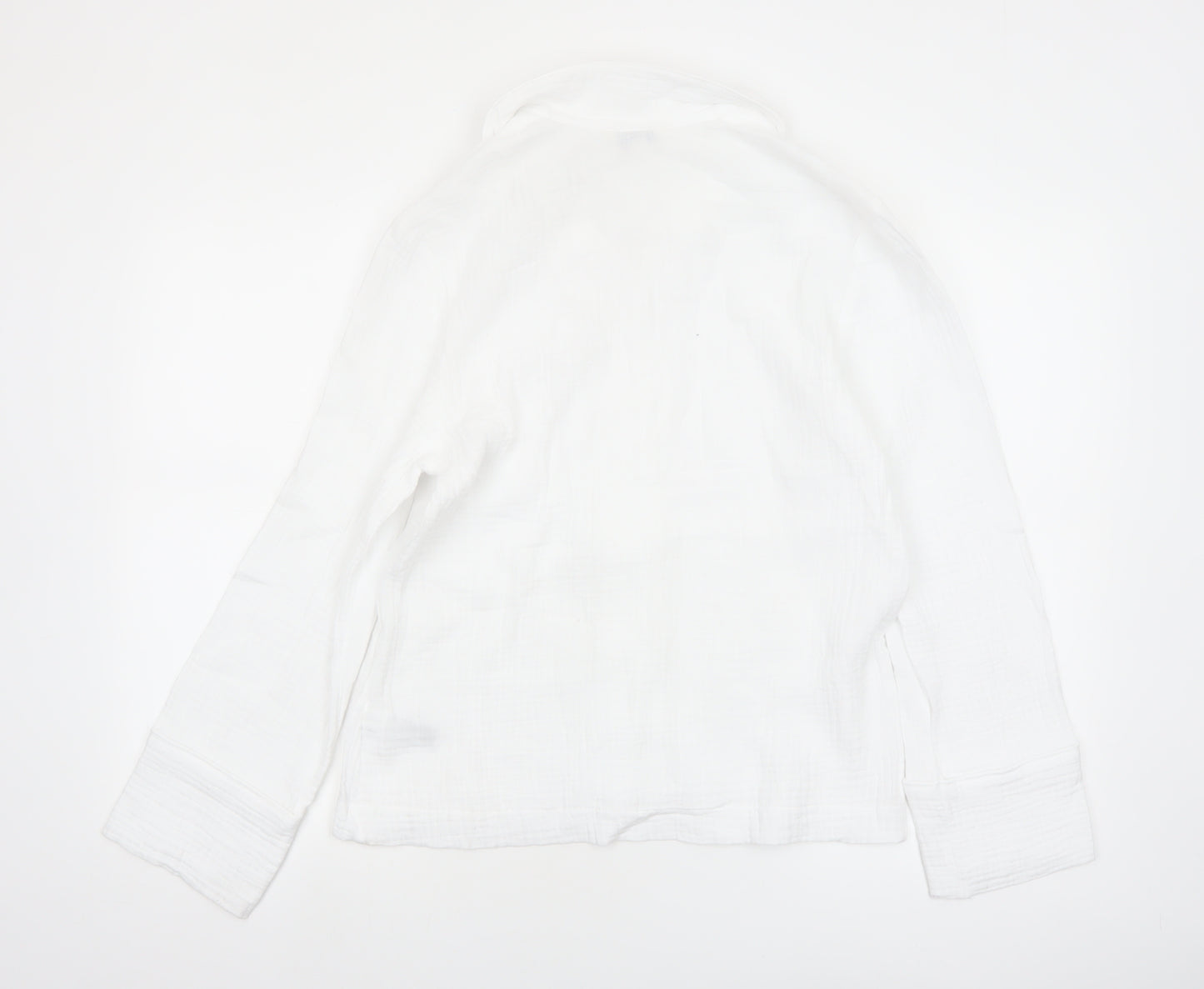 Marks and Spencer Autograph Women’s White Cotton Pyjama Shirt Size 6