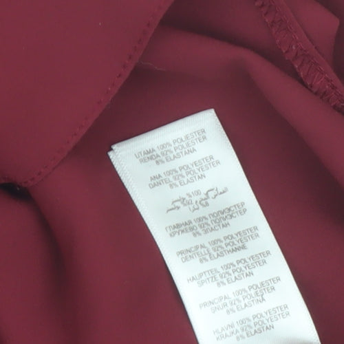 Star by Julien Macdonald Women's Red 3/4 Sleeve Blouse Size 16
