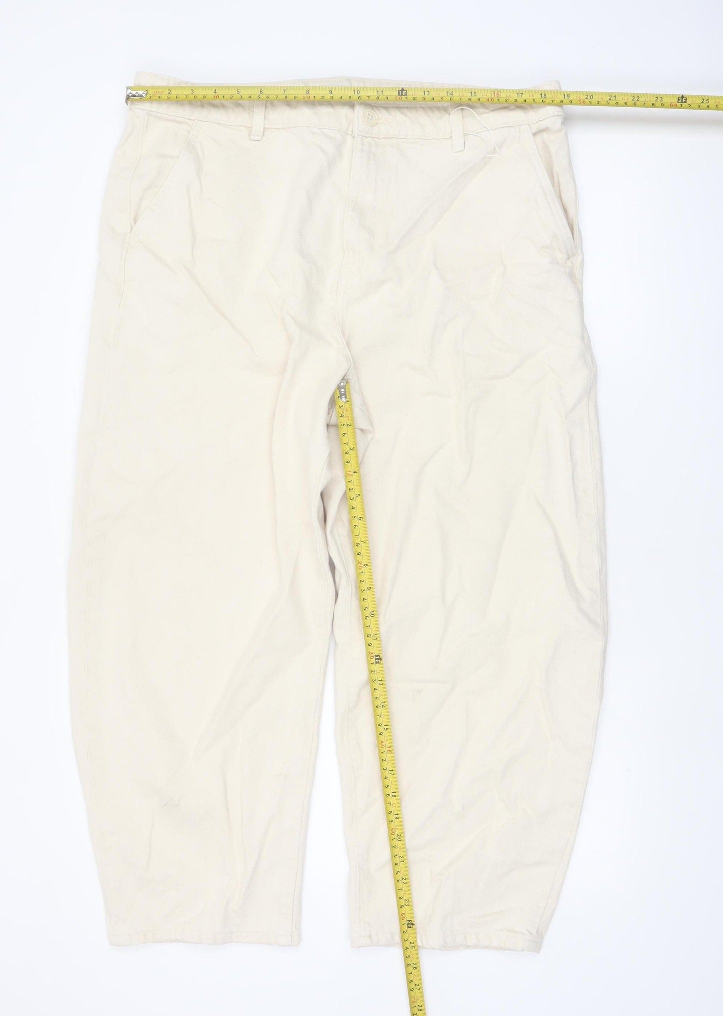 Marks and Spencer Women’s Beige Size 20 Straight Jeans
