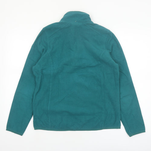 L.L. Bean Women's Teal Fleece Pullover Sweatshirt Size M Regular 1/2 Zip