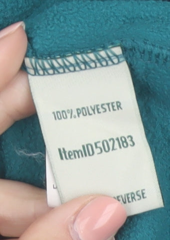 L.L. Bean Women's Teal Fleece Pullover Sweatshirt Size M Regular 1/2 Zip