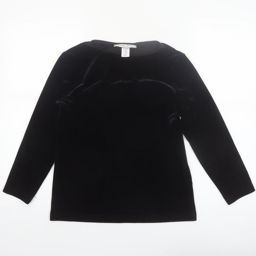Sharon Young Women’s Black Velvet Long Sleeve Blouse Size S