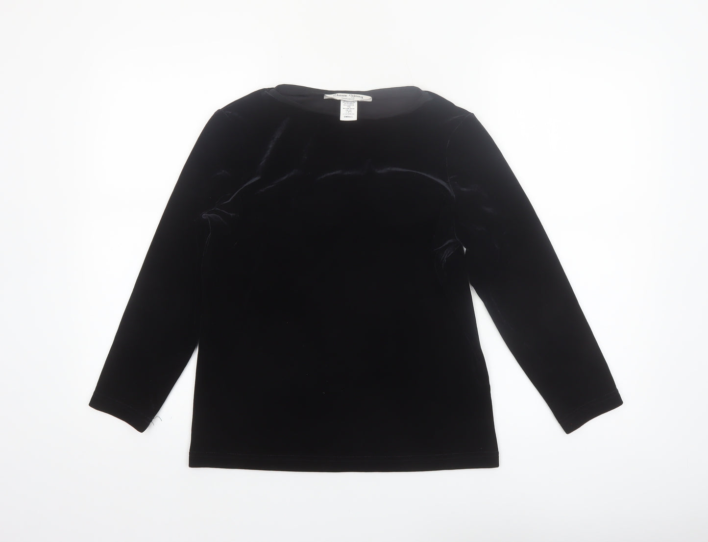 Sharon Young Women’s Black Velvet Long Sleeve Blouse Size S