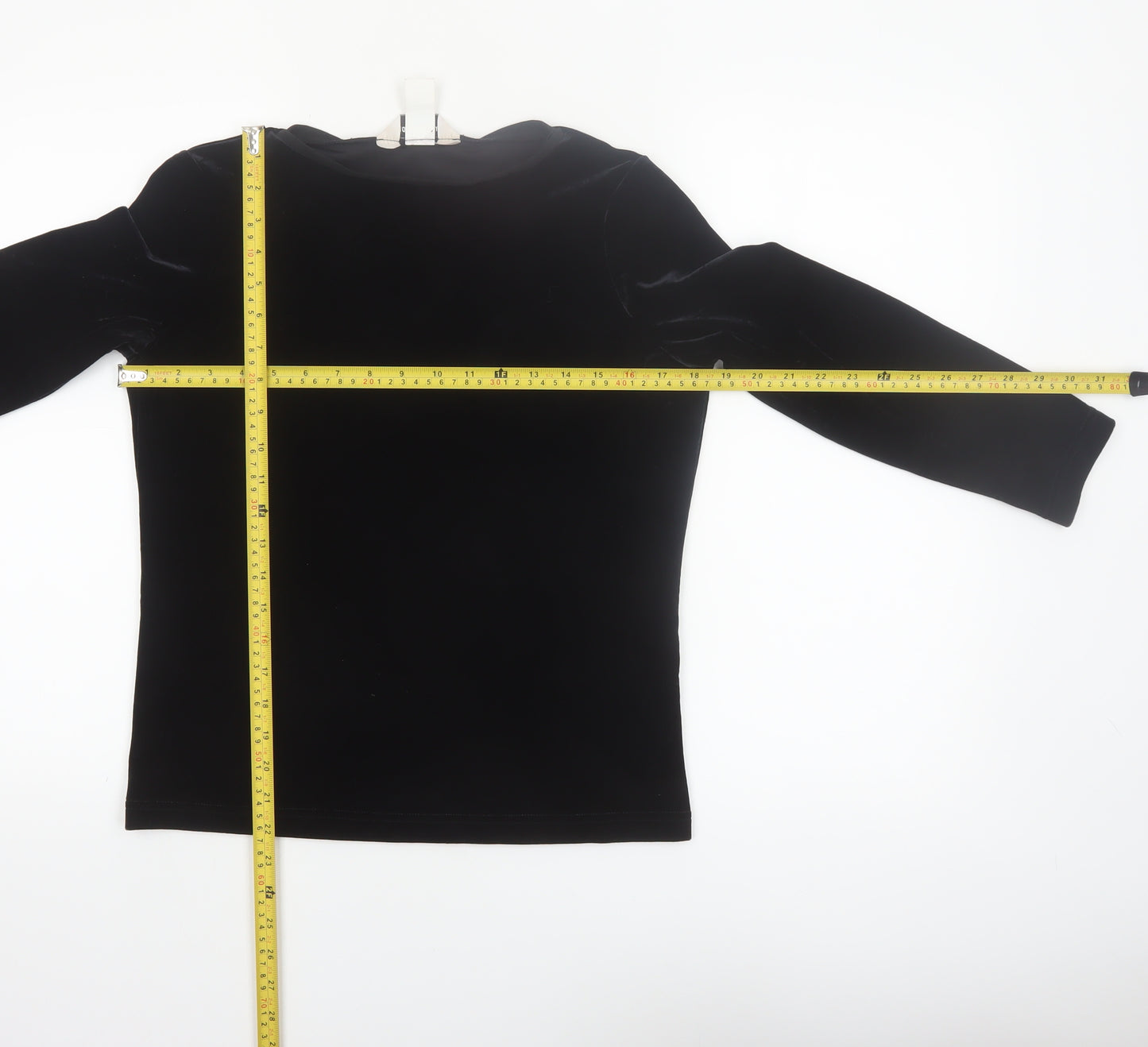 Sharon Young Women’s Black Velvet Long Sleeve Blouse Size S